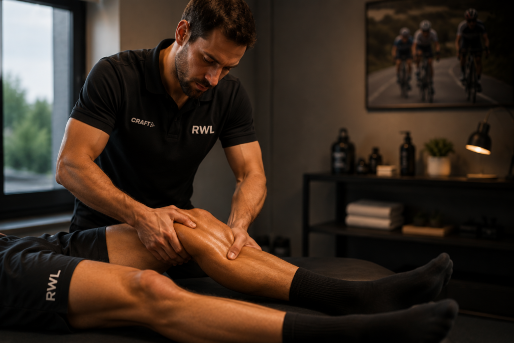 Séance de récupération par massage pendant le séjour